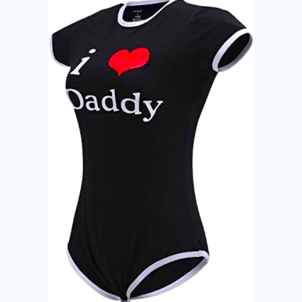 I ❤ DADDY adult onesie